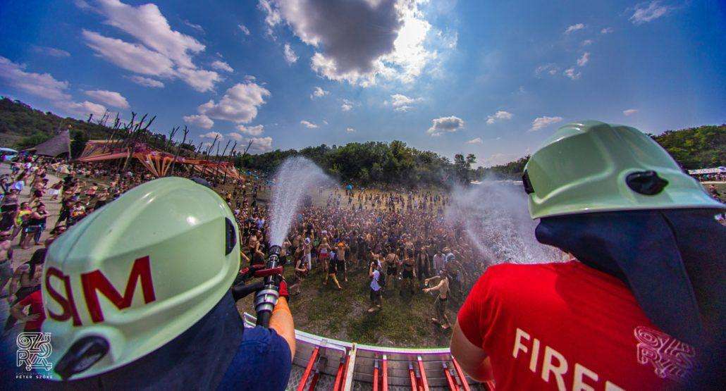 Firemen at Ozora Festival